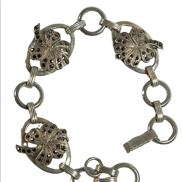 Vintage 1960s Sterling silver 925 1950s Danecraft 4 leaf Irish Clover Br… - Picture 6 of 7